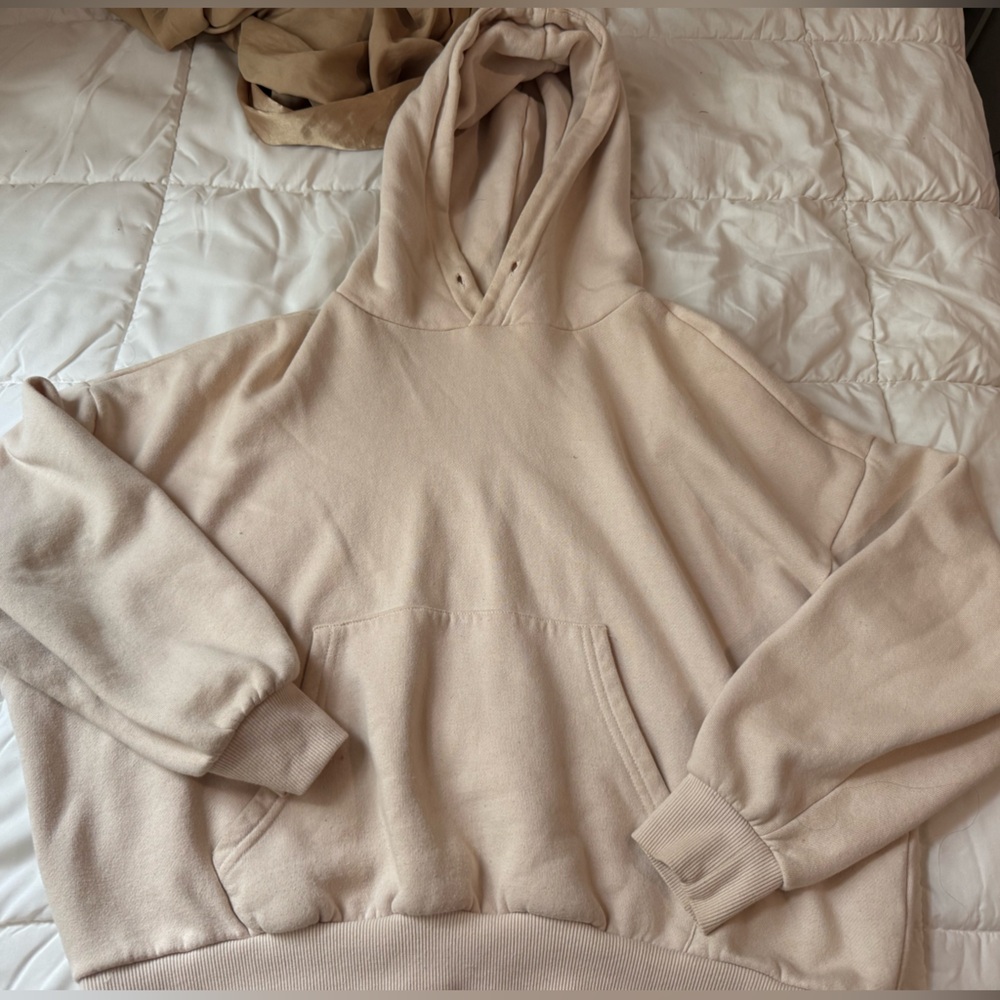 Baggy Cream Hoodie
